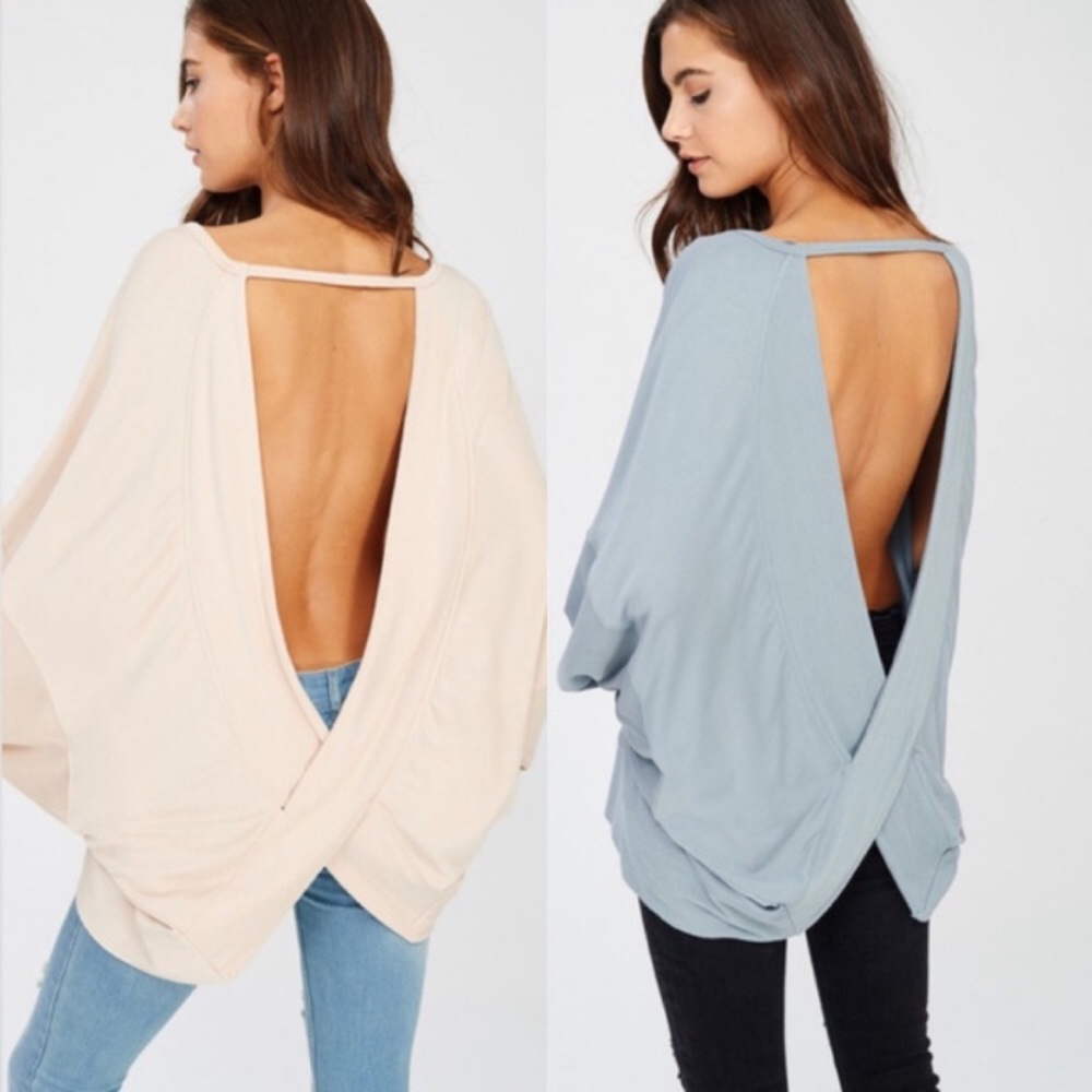 NEW! SALE! Beige Open Back Sweater - JUST 1